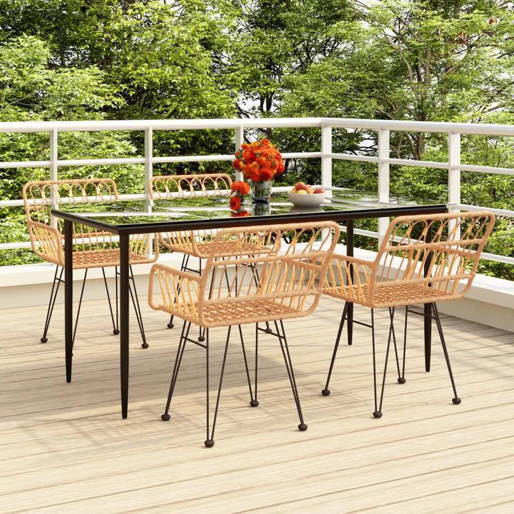 Produktbild vidaXL Garten Essgruppe (160 x 80 x 74 cm)