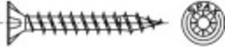 Produktbild Spax Senkmultikopf Kreuzschlitz Z2 Vollgewinde Yellox (100 Schrauben pro Stück)