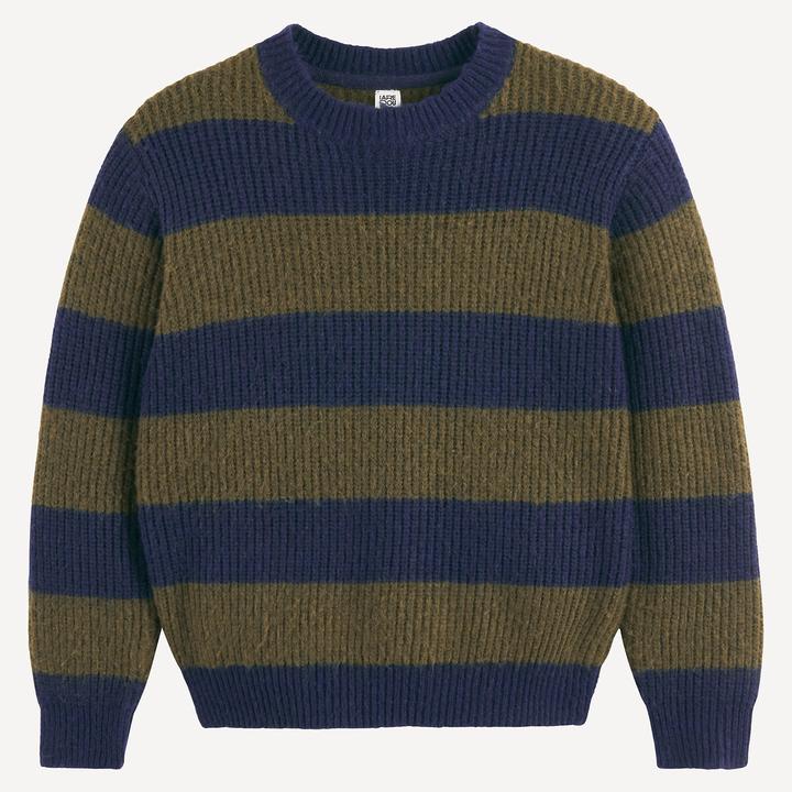 Image du produit La Redoute Collections Gestreifter Rundhals-Pullover aus rustikalem Strick (104)