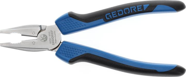 Produktbild Gedore Kraft-Kombizange zum Schneiden/Halten/Drehen, 2-Komponenten-Griff, Länge 200 mm, 8250-200 JC (200 mm)