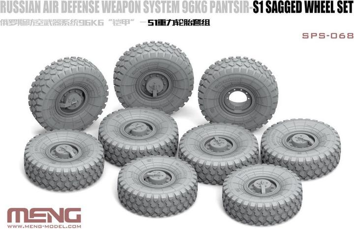Produktbild Meng-Model Russian Air Defense Weapon System 96K6 Pantsir-S1 Sagged Wheel Set