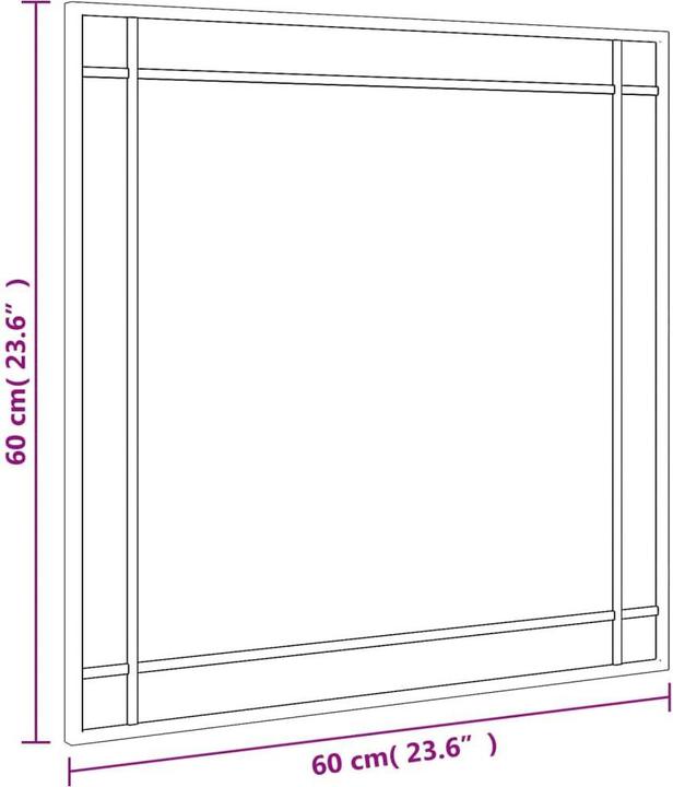 Immagine prodotto vidaXL Wandspiegel (60 x 60 cm)