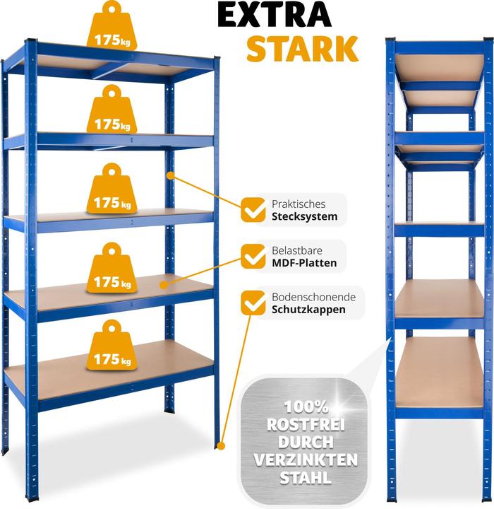 Immagine prodotto tectake Scaffale da magazzino a 5 piani