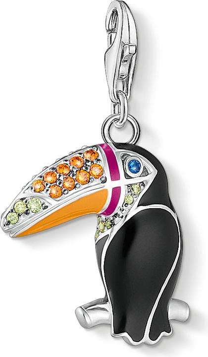 Produktbild Thomas Sabo Charm-Anhänger Bunter Tukan Silber (925er Silber, Kaltemail)