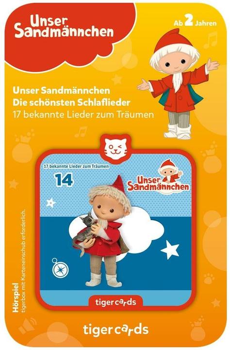 Tigermedia Tigercard Unser Sandmännchen Die schönsten Schlaflieder 17 bekannte Lieder zum Träumen (Deutsch)