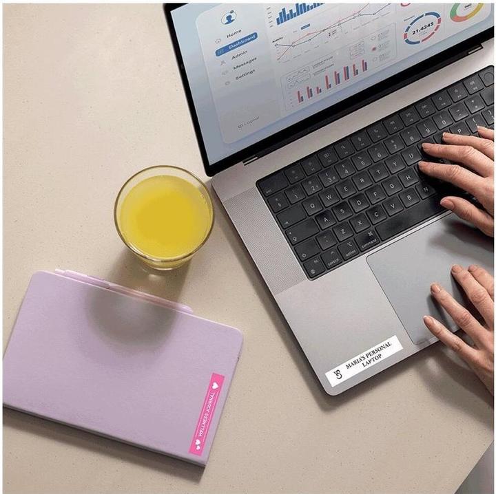 Actual product image Brother Btag (1.20 cm, Pink, White)