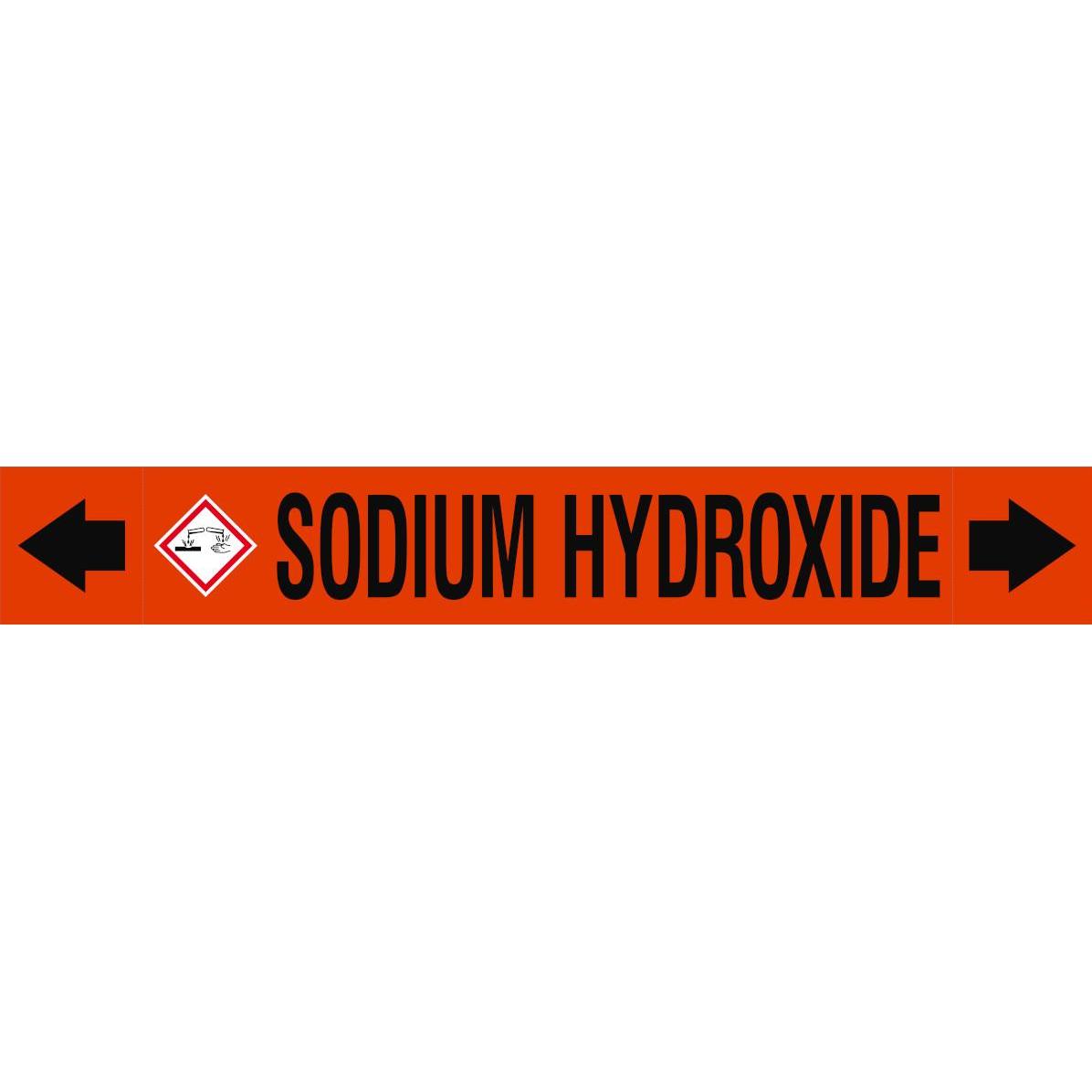 Brady ASME - Rohrmarkierer - Sodium Hydroxide (313311)