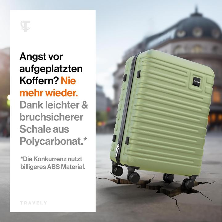 Actual product image Travely Grosser Hartschalenkoffer aus Polycarbonat (60 l)