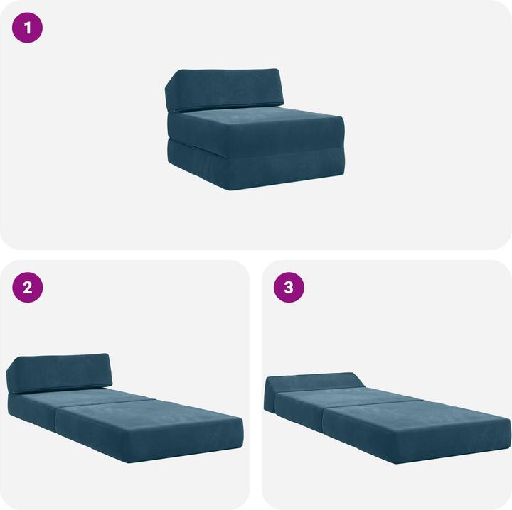 Produktbild vidaXL Klappbares Sofa