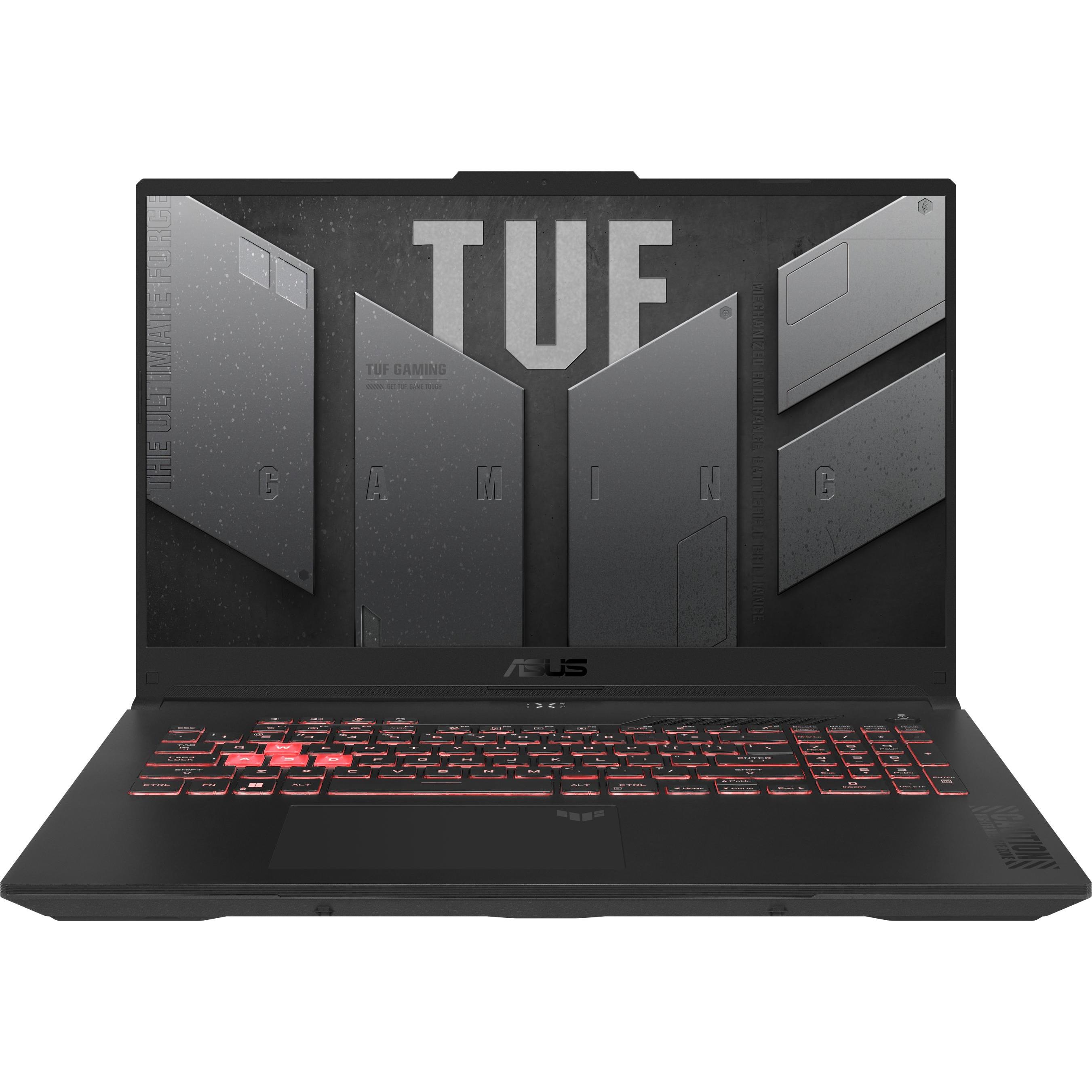 ASUS TUF Gaming A17 RTX 4050 (17.30", 1000 GB, 16 GB, DE, AMD Ryzen 7 7435HS), Notebook, Grau