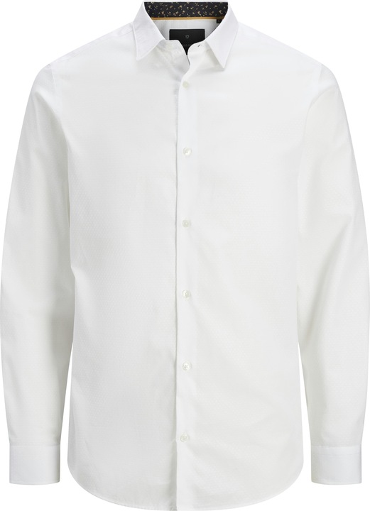 Jack & Jones Jprblaleeds Print Dobby L/S Shirt Ln