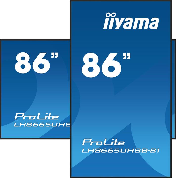 Actual product image iiyama 86" 3840x2160, UHD IPS panel, Haze 1%, 8 (3840 x 2160 Pixels, 86")