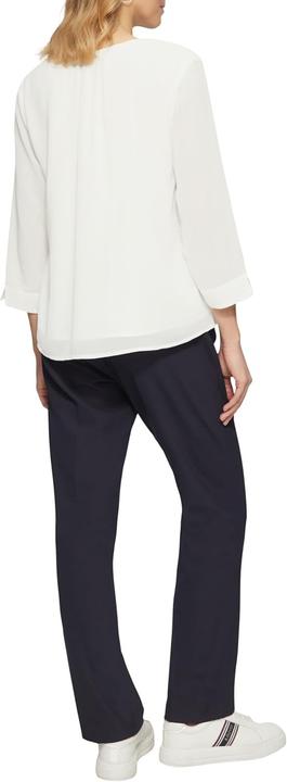 Immagine prodotto s.Oliver Bluse Chiffonbluse mit Raffung an der Schulter und transparenten Ärmeln (44)