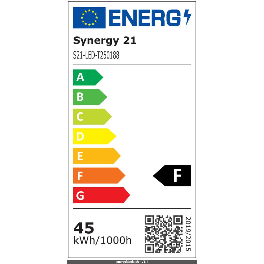 Synergy 21, Accessori per illuminazione, LED Track-Serie fÃ¼r Stromschiene VLG-Serie 35-50W, 90Â°, CCT, CRI>80 Schwarz Single-Side