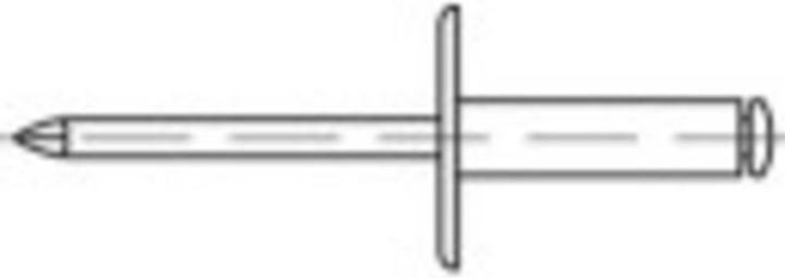 Produktbild Toolcraft Offene Blindniete (Ø x L) 5 mm