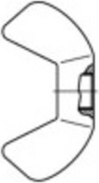 Produktbild Toolcraft Flügelmuttern M5 Stahl galvani (M5)