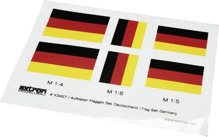 Actual product image Extron Modellbau Sticker Flag Set