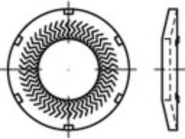 Conrad Components Locking edge discs inner diameter: 8 m