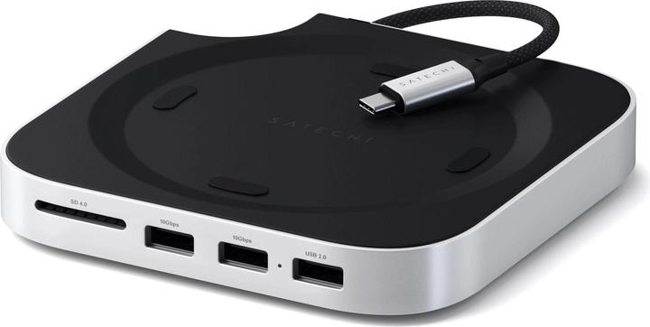 Satechi Mac Mini M4 Stand & Hub with SSD Enclosure (USB-C, 5 Ports)