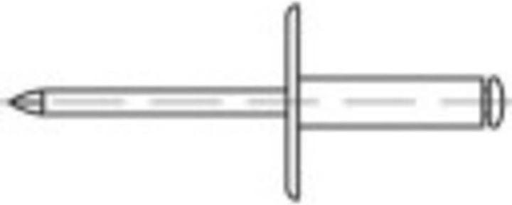 Produktbild Toolcraft Offene Blindniete (Ø x L) 4.8