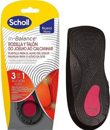 Scholl Balance Knee and Heel Pain Relief Insole 1 Pair Size 42 M White
