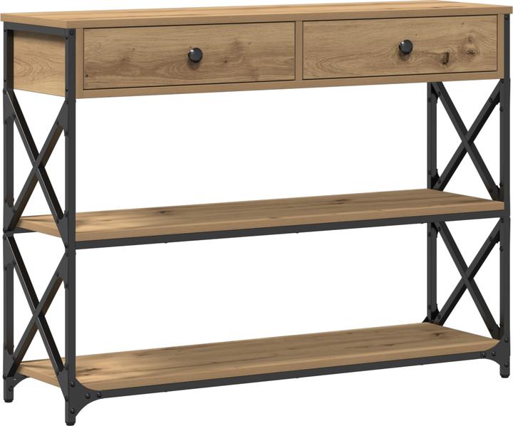Image du produit vidaXL Artisan table d'appoint en chêne (100 x 28 x 75 cm)