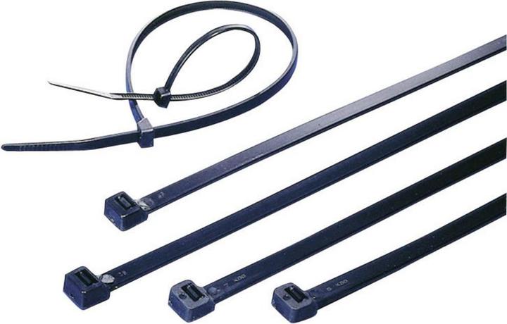 Produktbild Tru Components Kabelbinder 120 mm Schwarz UV- (Kunststoffkabelbinder, 120 mm, 100 Stk.)