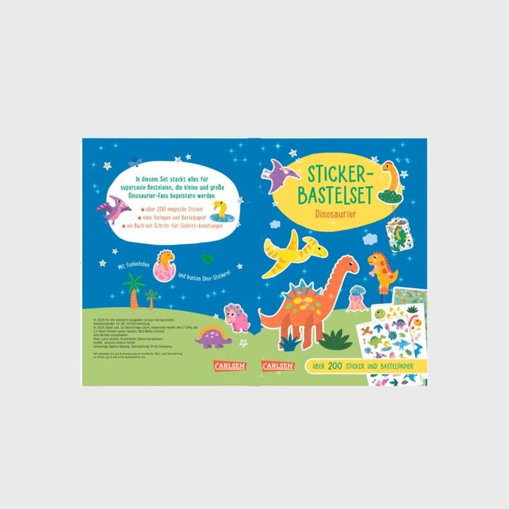 Image du produit Bastelset für Kinder: Sticker-Bastelset: Dinosaurier