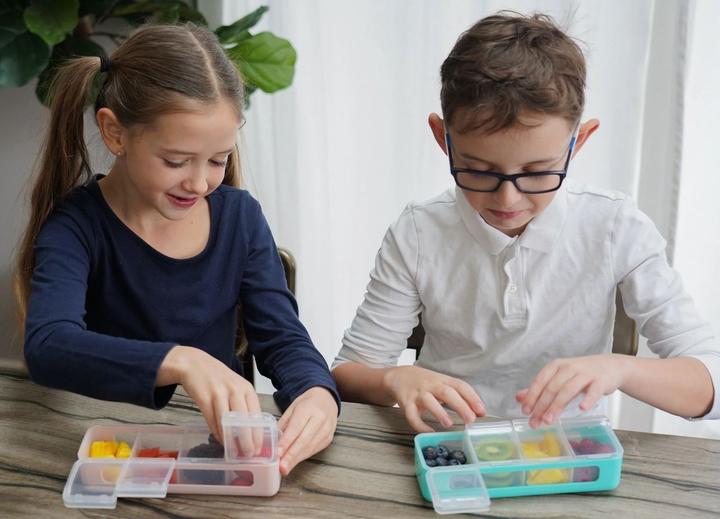 Produktbild Melii 2er Set Snackle Box 4, blue & mint
