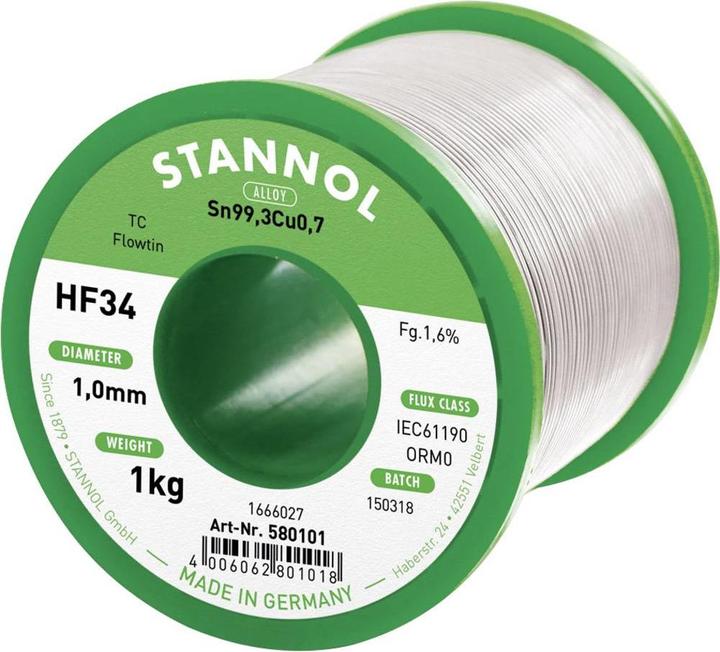 Stannol Lötzinn, bleifrei Spule, bleif (Lötzinn)