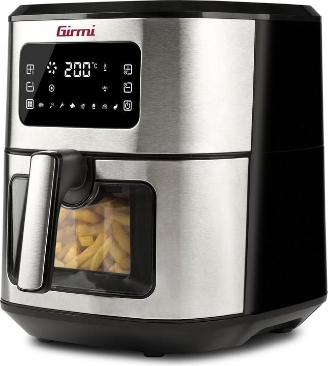 Produktbild Girmi FG8800 Friteuse Single 6,5 L Unabhängige 1700 W Heissluftfritteuse Schwarz, Stahl i