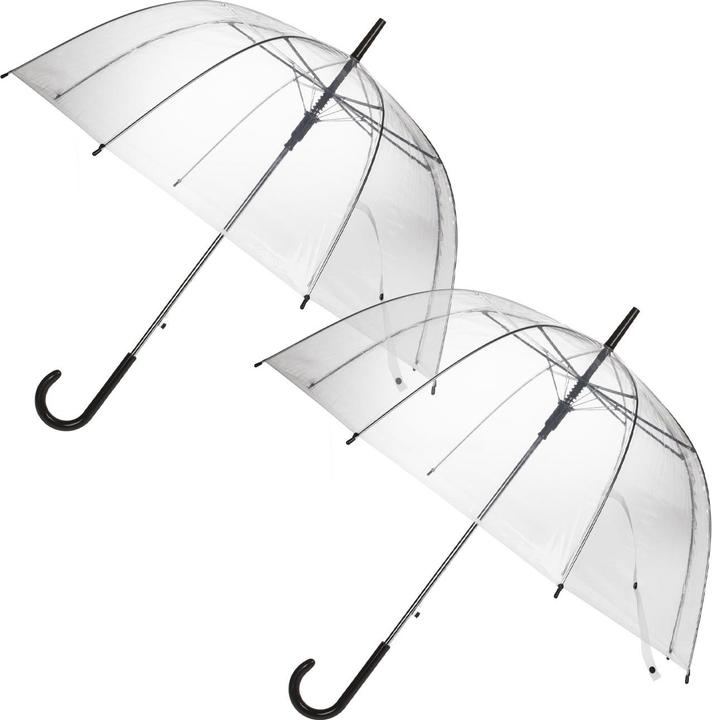 Produktbild Out of the blue 2er-Set Regenschirm mit AutomatikÃ¶ffnung, transparent, Ã˜ 85 cm