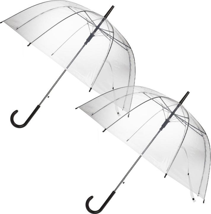 Actual product image Out of the blue Set of 2 umbrellas with automatic opening, transparent, Ã˜ 85 cm