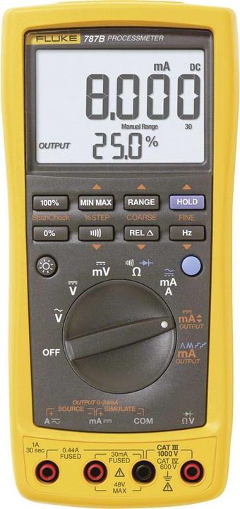Fluke Hand-Multimeter digital 787B K (CAT IV 600V, CAT III 1000V)