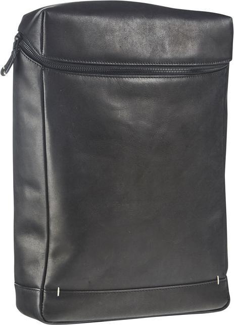 Maverick urban classic lederen rugzak met laptopvak 15.6 zw