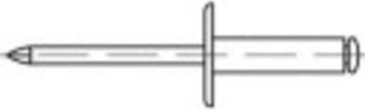 Image du produit Toolcraft Rivets aveugles ouverts (Ø x L) 4 mm