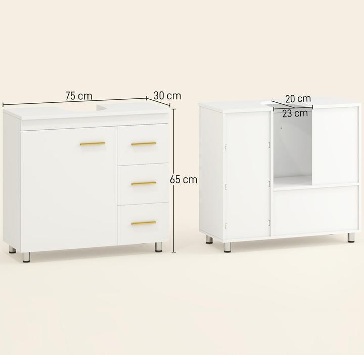 Produktbild Homcom Badezimmerschrank (75 x 30 x 65 cm)