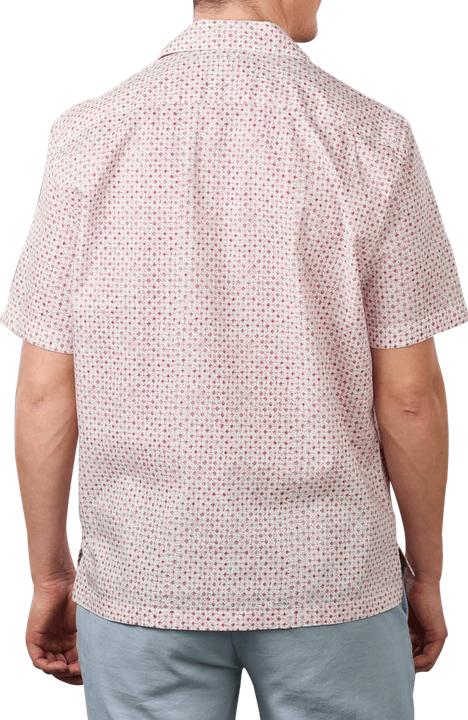 Actual product image Marc O'Polo Short Sleeve Shirt Minimal Print Multi/White Cot (S)
