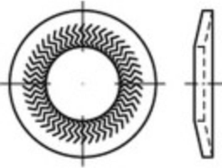 Conrad Components Locking edge discs inner diameter: 6 m