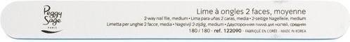 Image du produit Peggy Sage 2-Way Nail File Medium File To The Claw Double-Sided 180/180 Blanc