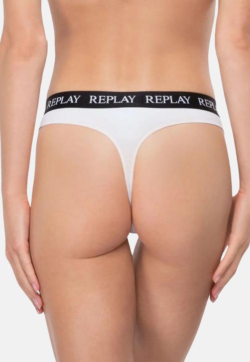 Actual product image Replay Unterhose Damen-Strings mit Logo-Bund 2er Pack (XL, pack of 2)