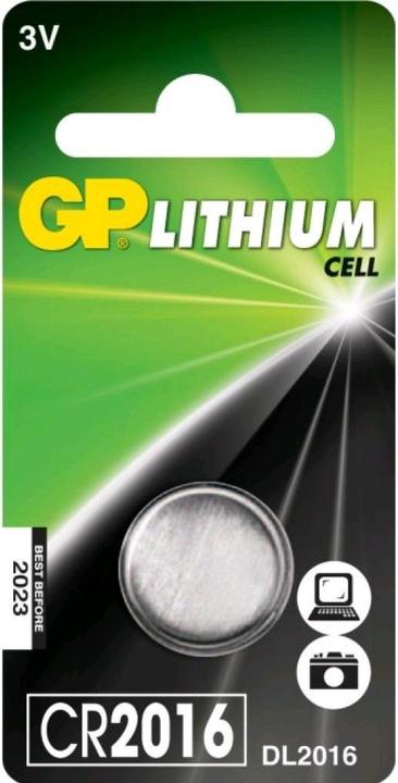 Actual product image GP Batteries Button cell CR2016 (1 pcs., CR2016, 90 mAh)