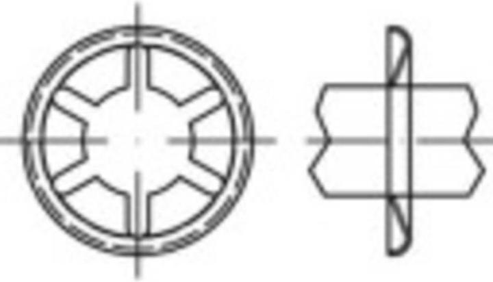Toolcraft Axle clamping rings Outer through