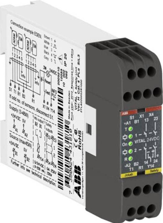 Produktbild ABB VITAL 1 Steuereinheit 24Vdc, 2 Schließer