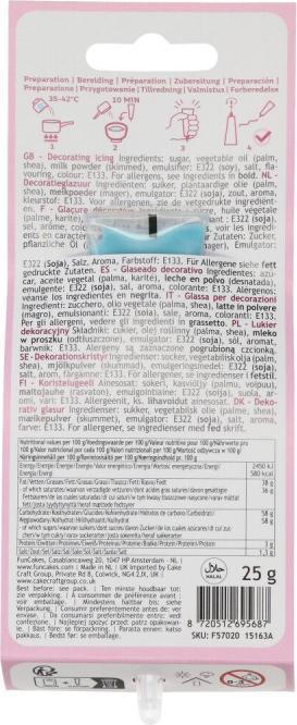 Actual product image FunCakes Schokoladenstift Hellblau