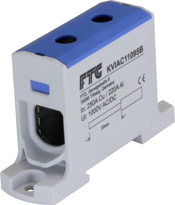 Produktbild FTG Friedrich Göhringer Klemmblock Blau 1polig 95 mm²