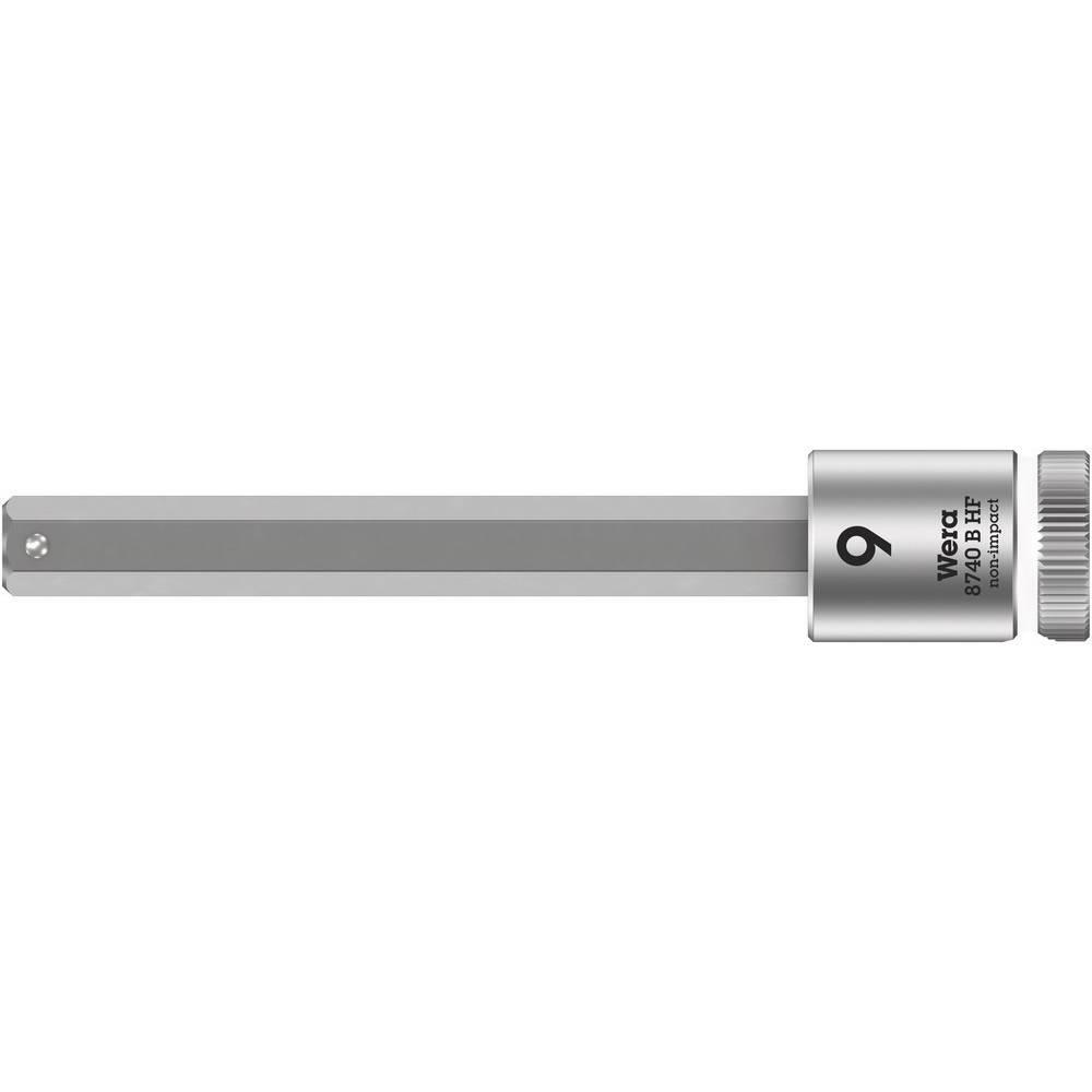 Wera, Steckschlüssel + Stecknuss, 8740 B HF Hex-Plus 9,0 x 100 mm (9 mm)