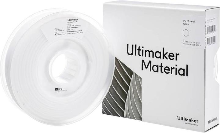Immagine prodotto Ultimaker Filamento (policarbonato) (PC, 2.85 mm, 750 g, Bianco)