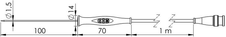 Produktbild Greisinger Einstechfühler GF 1T-E1.5 -70