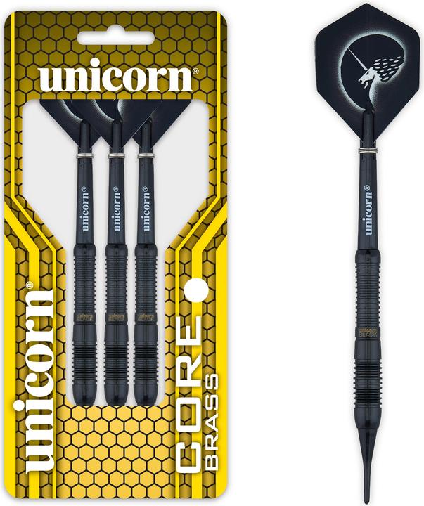 Unicorn Core Black Brass 2 freccette morbide 1 set (18 g)